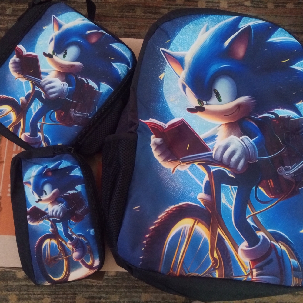 Sonic the Hedgehog Backpack Set